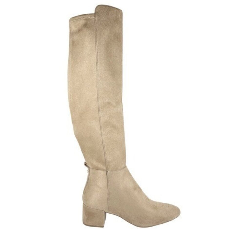MICHAEL Michael Kors Women's Braden Block Heel Tall Boots Suede Camel Size 9.5M
